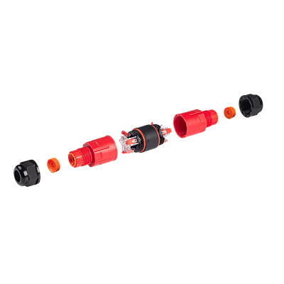 Кабельный коннектор PCC-I3-FD 3x2.5 24A IP68 JAZZWAY